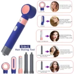 5 in 1 Hair Dryer Styler Blow Dryer for Curly/Straight Hair Multifunctional Styling Home Tool with Diffuser & Comb Attachments