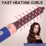 Professional 5-in-1 Hair Dryer Brush Curling Iron with Fast Heating Diffuser & Comb Attachments for Hair Styling - Image 3