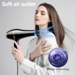 Hair Dryer 1800W Professional Powerful Hair Dryer High Power Negative Ions Quiet Cold And Hot Wind Adjustment Fast Drying - Image 9