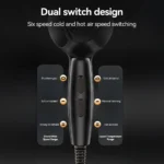 Hair Dryer 1800W Professional Powerful Hair Dryer High Power Negative Ions Quiet Cold And Hot Wind Adjustment Fast Drying - Image 4