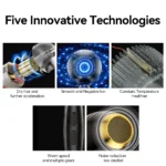 Professional Hair Dryer 1800W Powerful Quick Drying Negative Ions Hair Blow Dryer With Air Collecting Hairdressing Salon Tool - Image 8