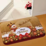 Christmas Door Mat Santa Claus Outdoor Carpet Merry Christmas Decorations For Home - Image 5