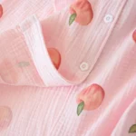 large size pajamas women cotton crepe cotton long sleeve  simple and comfortable - Image 34