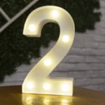 Alphabet Letter LED Lights Luminous Number Lamp Battery Warm Night Light for home - Image 20