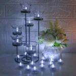 Set of 12 Waterproof LED Tea Lights Submersible Battery Operated LED Candle For Wedding Fountain Vases Tub Fish Tank Pond Lights - Image 27