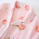 large size pajamas women cotton crepe cotton long sleeve  simple and comfortable - Image 28