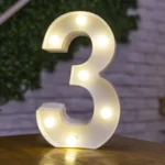 Alphabet Letter LED Lights Luminous Number Lamp Battery Warm Night Light for home - Image 21