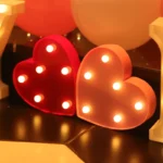 Alphabet Letter LED Lights Luminous Number Lamp Battery Warm Night Light for home - Image 9