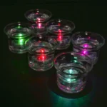 Set of 12 Waterproof LED Tea Lights Submersible Battery Operated LED Candle For Wedding Fountain Vases Tub Fish Tank Pond Lights - Image 19