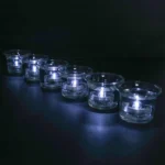 Set of 12 Waterproof LED Tea Lights Submersible Battery Operated LED Candle For Wedding Fountain Vases Tub Fish Tank Pond Lights - Image 25