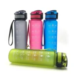 1L Tritan Material Water Bottle With Bounce Cover Time Scale Reminder Frosted Leakproof Cup For Outdoor Sports Fitness - Image 20