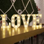 Alphabet Letter LED Lights Luminous Number Lamp Battery Warm Night Light for home - Image 3
