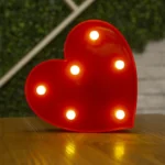 Alphabet Letter LED Lights Luminous Number Lamp Battery Warm Night Light for home - Image 4