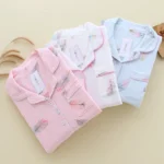 large size pajamas women cotton crepe cotton long sleeve  simple and comfortable - Image 10