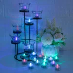 Set of 12 Waterproof LED Tea Lights Submersible Battery Operated LED Candle For Wedding Fountain Vases Tub Fish Tank Pond Lights - Image 20