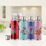 1.2L Retro Travel Thermosflask Thermos Water Coffee Bottle Stainless Steel Coffee Cup Mug Teapot Heat Cold Preservation - Image 2