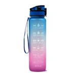 1L Tritan Material Water Bottle With Bounce Cover Time Scale Reminder Frosted Leakproof Cup For Outdoor Sports Fitness - Image 13