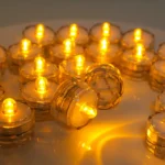 Set of 12 Waterproof LED Tea Lights Submersible Battery Operated LED Candle For Wedding Fountain Vases Tub Fish Tank Pond Lights - Image 8