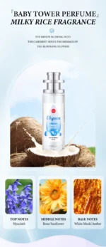 Baby Powder Tower Milk+Rice Perfume Spray,Floral Fruity Women Scent,Citrus/Musk/Sandalwood Vanilla/Oak/Vetiver Light Fragrance - Image 17