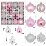 44Pcs 3/6CM Christmas Ball Christmas Tree Decoration Ornaments for Home Decor - Image 22