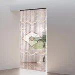Bohemian Bamboo Bead Door Curtain 2*0.9M Chocolate Color Natural Wood Home Decor Ventilation Sunlight Block for Home Bedroom - Image 6