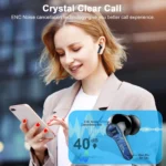 Wireless Earbuds, Bluetooth 5.3 Earbuds Stereo Bass, iNoise Cancelling Mic, Earphones IPX7 Waterproof Sports, 35H Playback. - Image 3