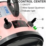 VickyHome Pet Dog Cat Grooming Hairdryers Professional 2800W Variable Speed Powerful Efficient Hair Fur Blower Dryer,3 Nozzles - Image 10