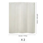 【Lifeideas】Solid Colour Grommet Top Polyester 100% Blackout Curtains Pair Home Decoration Windows Doors - Image 30