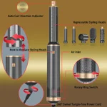 Hot Air Brush 5 in 1 Hair Dryer Brush Negative Ionic Detachable Hair Dryer Hair Styling Tool Constant Anion Electric Hair Dryer - Image 8