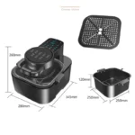 9L Multi functional Home Smart Air Fryer with Large Capacity Touch Screen Reservation Non stick Inner Perspective Oven - Image 6