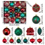 Colorful Christmas Balls Ornaments Merry Christmas Decorations For Home - Image 29