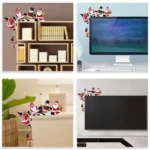 Wooden Santa Door Corner Decor Snowman Reindeer Pendant Christmas Cartoon Door Frame Decor - Image 2