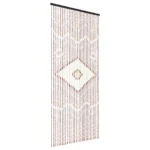 Bohemian Bamboo Bead Door Curtain 2*0.9M Chocolate Color Natural Wood Home Decor Ventilation Sunlight Block for Home Bedroom - Image 12