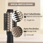 4-in-1 Hot Air Brush with Negative Ion Blow and Comb, Straight and Curl in One Hair Curler Wand - Image 3