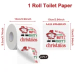 Christmas Toilet Roll Paper Happy  New Year Christmas Supplies Xmas Tissue Roll - Image 8