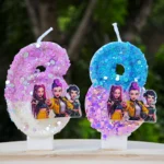 Kpop Demon Hunters Theme Candle 3D Number 0-9 Kids Birthday Cake Decoration Baby Shower Anime Party Accessories Supplies
