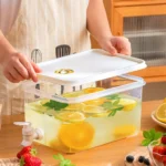 3L/5L Refrigerator Cold Kettle Large Beverage Dispenser Kettle with Faucet Fruit Lemonade Bottle Pot Cool Drink Water Jug Bucket - Image 14