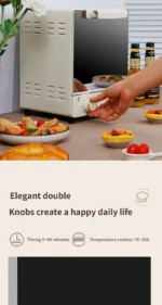 12L Large Capacity Electric Air Fryer Toaster Oven Mechanical Household Kitchen 360° Baking Convection Oven Oil-Free Deep Fryer - Image 12