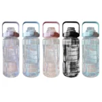 2L Sport Water Bottle With Straw Portable Leak-Large Capacity Water Cup With Motivational Quote Time Marker - Image 5