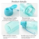 Gift Plastic Water Bottle Large Capacity Sports Kettle Wholesale Transparent Cold Water Cup Outdoor Portable 550ml - Image 10