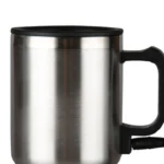 450ml Car Heating Cup Stainless Steel Electric In-car Travel Heating Cup 12V Heated Thermos Mug for Hot Water Tea Coffee Making - Image 5