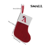 Christmas Alphabet Knitting Socks Christmas Tree Ornaments Christmas Decorations For Home - Image 7