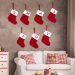Christmas Socks Knitting Snowflake Letter Stocking Christmas Decoration - Image 9