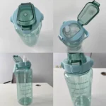 2L Sport Water Bottle With Straw Portable Leak-Large Capacity Water Cup With Motivational Quote Time Marker - Image 36