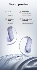 [Glasses-friendly]MINISO MS210 Bluetooth V6.0 Earphones Wireless Headphones AI Translator Earbuds Ultra-light Earphones - Image 19