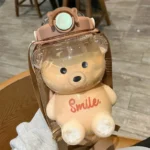 Cute Bear Cup Various Modes of 1000ml/1400ml Tumbler with Straw Kawaii Water Bottle For Girl Kid Outdoor Drinking Kettle - Image 3