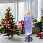 Led Christmas Candle Light Glitter Flameless Candles Electric Crystal Simulation Lights Battery Operated Home Bedroom Decoration - Image 8