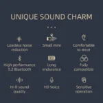 Waterproof Single Ear Earbuds Bluetooth-compatible 5.2 Wireless Business Headset - Image 5