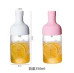 New 350ML/750ML/1L Cold Brew Coffee Glass Bottle Pot Filtered Cold Brew Bottle Portable Cold Brew Cup Cold Water Cup - Image 9