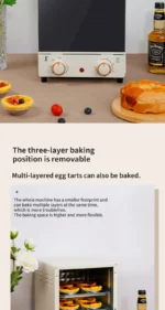 12L Large Capacity Electric Air Fryers Toaster Oven mechanical Household Kitchen 360°Baking Convection Oven Deep Fryer Oil free - Image 8